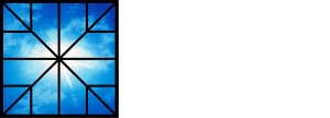 Parchment library logo white